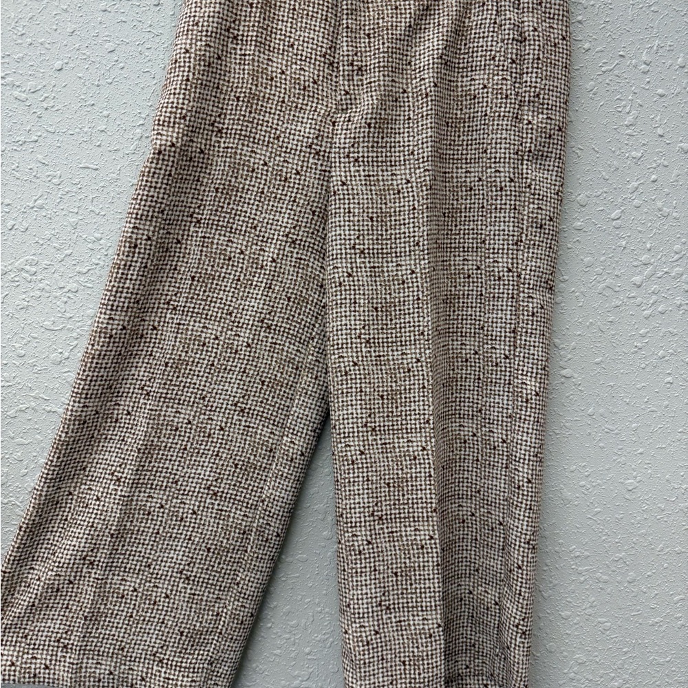 Banana Republic Women's Checkered Ankle Pants - Brown and Black